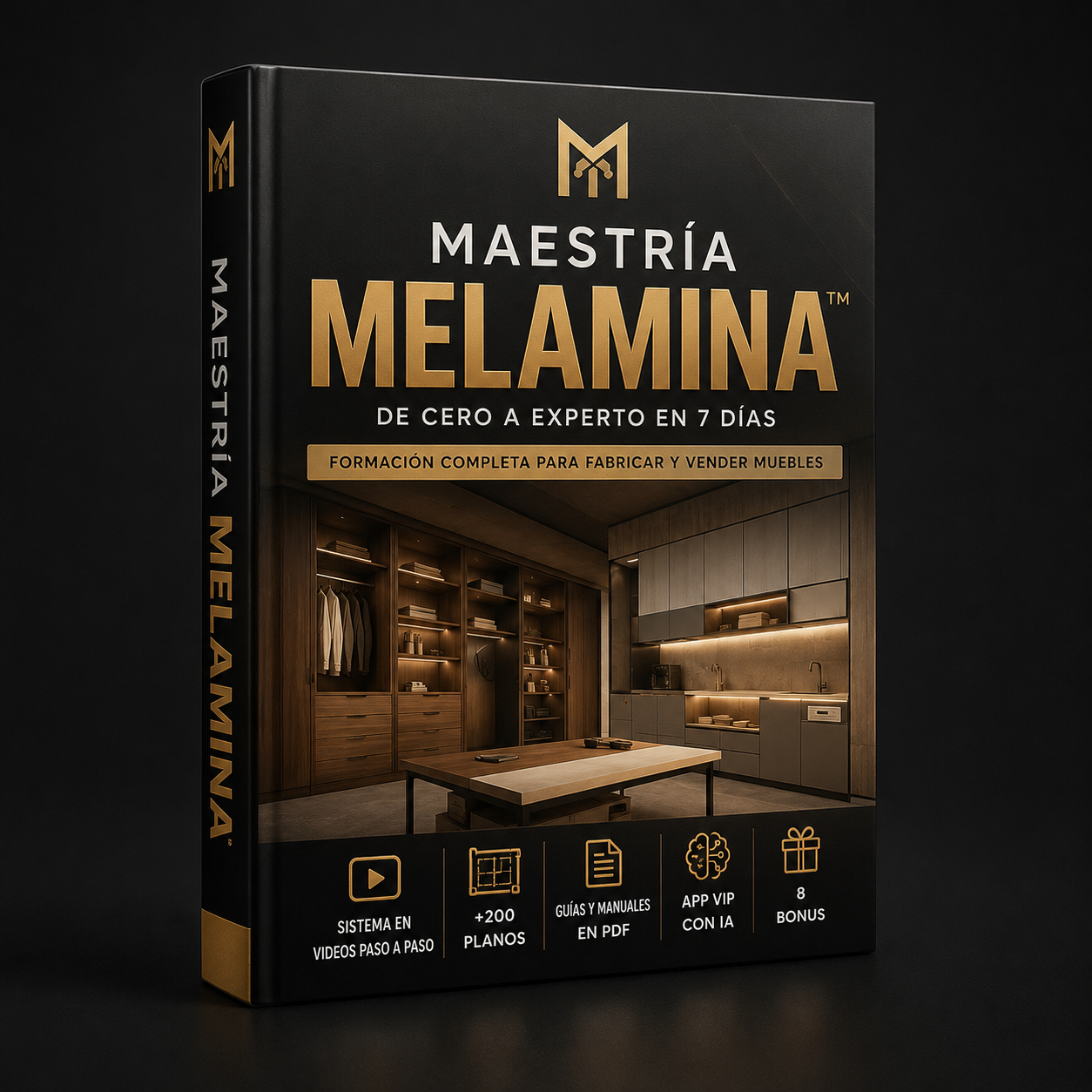 Maestría Melamina™ — Videos + 200 Planos + 5 Bonos + App IA